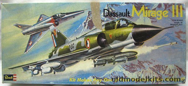 Revell 1/32 Dassault Mirage III S / E / R / RS - Swiss or French Air Forces, H185 plastic model kit